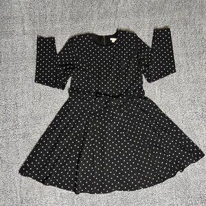 Polka Dot A-Line Flare Dress - Xhilaration, Size Large